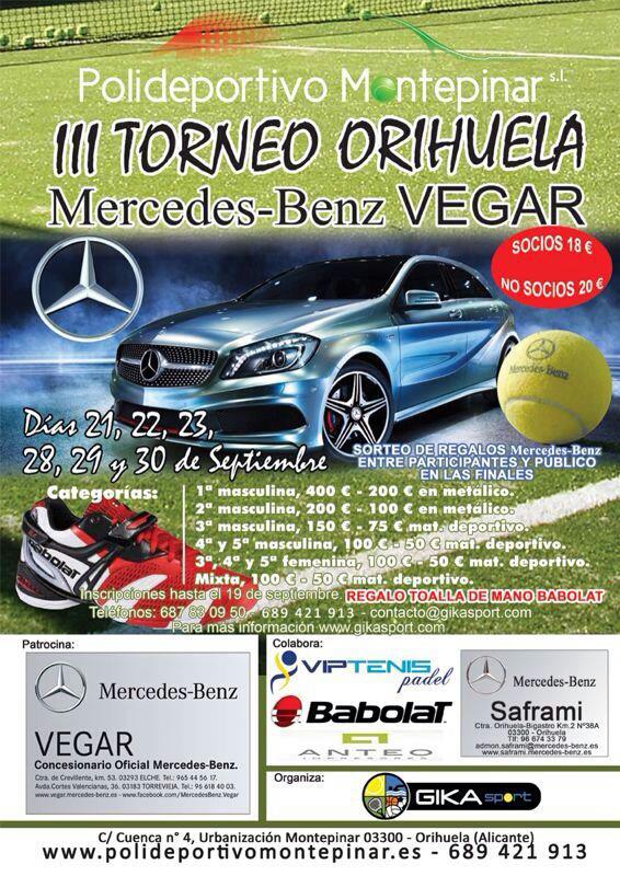 III torneo orihuela tenis poliveportivo montepinar