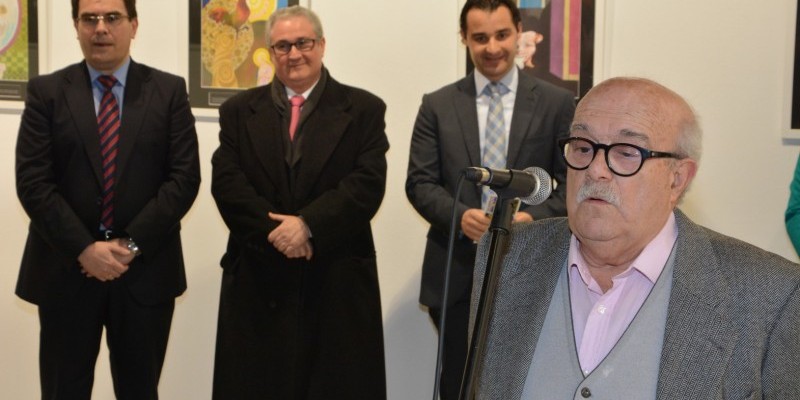 Monserrate Guillén estuvo presente en la inauguración de la exposición de Alfonso Ortuño en Torrevieja