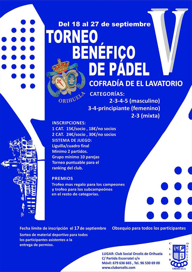 v-torneo-benefico-padel-lavatorio-cartel